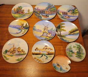 Made In Occupied Japan Plate And Figurine Collection..              -         -        -       - Loc: Cab6
