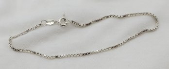 Vintage Sterling Silver 7' Italian Diamond Cut Bracelet ~ 1.95 Grams