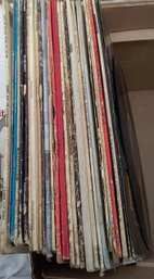 Box Lot Of Records And Covers