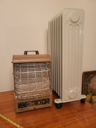 Pair Of Electric Space Heaters.  Teste And Working.