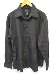 Men's International Concepts Black Striped Long Sleeve Shirt - Size XL