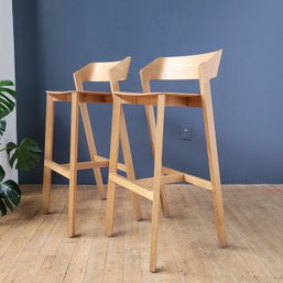 Pair Italian Alex Gufler Bentwood Merano Stool