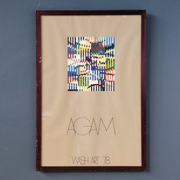 1978 Yaacov Agam Framed Serigraph