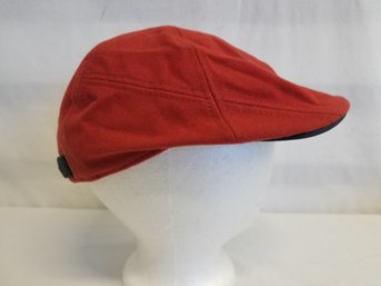 Ben Sherman Tango Red Wool Blend Driving Cap - Sample Hat With Tags