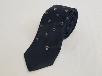 Men's Vintage Christian Dior Fleur De Lis Necktie