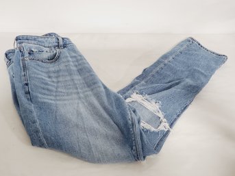 Pair Of Ladies New American Eagle Distressed Size 8 Regular Denim Jeans