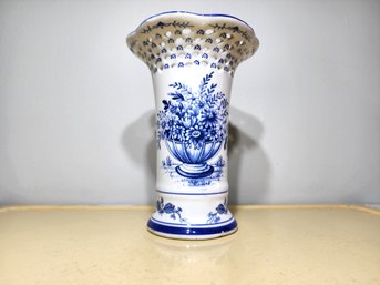 Blue And White Ceramic Vase