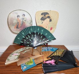 Group Of Polynesian Inspired Fans