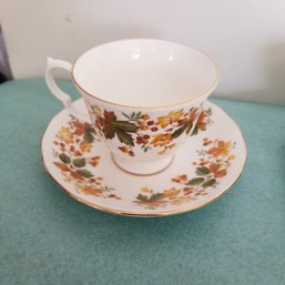 Queen Anne Bone China Teacup And Saucer