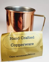 New Hand Crafted Copperware Femenorte Mug/ Cup