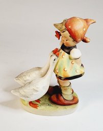 Vintage Goebel Hummel Figurine 'Goose Girl' HUM #47 3/0 TMK 2 W Germany FULL BEE Rare  1950s