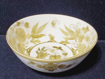 Vintage LJ Japan Floral Decorated Porcelain Serving Round Bowl