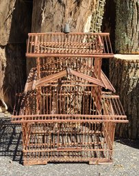 Wooden Birdcage, EUC