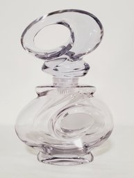 Vintage Two Piece Art Glass James Galanos Dummy Store Display Large Perfume Bottle