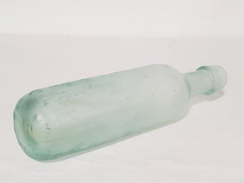 Antique Dublin & Belfast Round Bottom Aqua Torpedo Bottle