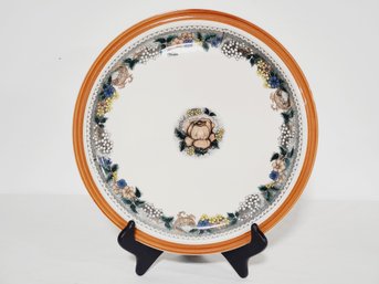 Vintage 1970s Goebel Oeslauer Manufaktur Bergund Round Platter Serving Plate, Made In Bavaria