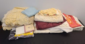Linen Closet Clean Out, Table Clothes, Drapes, Pillow Cases And More