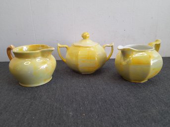 V S & C Bavaria Yellow Tea Set