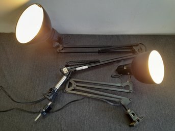 Pair Of Adjustable Lamps