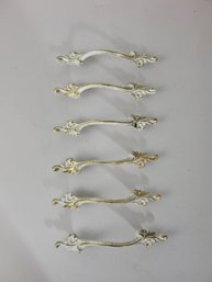 Vintage French Provincial Pulls In Gold And White