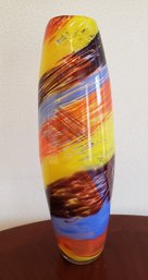 Bright, Colorful, Art Glass Vase