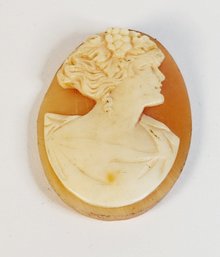 Vintage Large Loose Beautiful Woman Cameo Shell