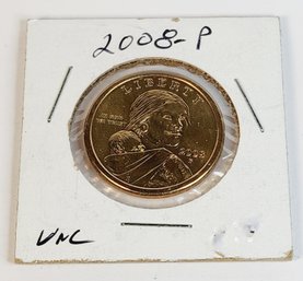 2008- P Sacajawea Golden Dollar UNC
