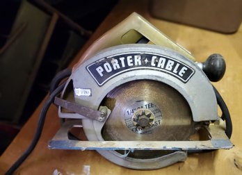 Porter Cable Circular Saw Runs Well Uses 7.25 Blade