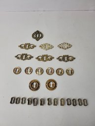Vintage Escutcheons In Brass