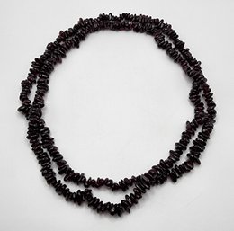 Mozambique Garnet Chips Endless Necklace