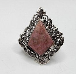 Bali, Norwegian Thulite Ring In Sterling