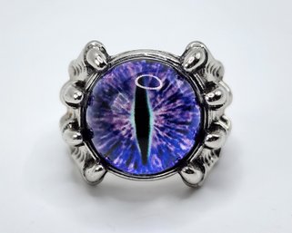 Really Cool Purple Eyeball Novelty Ring