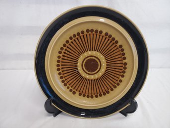 Single Vintage MCM Stone Craft Japan Stoneware Round Chop Plate
