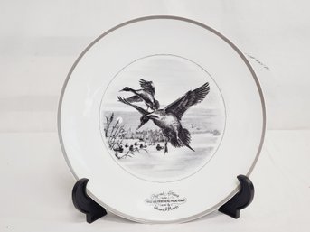 Chastagner Limoges France Edward A. Morris - 62-63 Federal Duck Stamp Abercrombie & Fitch Collectible Plate