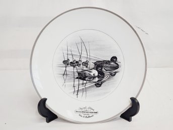 Chastagner Limoges France John A. Ruthven - 60-61 Federal Duck Stamp Abercrombie & Fitch Collectible Plate