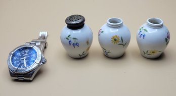 Rosenthal Salt And Pepper Shakers.  U.S. Zoned Germany, WWII.         -         -           -       - Loc:BHS1