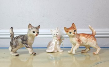 Porcelain Kitty Figurines