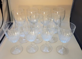 Clear And Cut Glass Stemware Collection.  All 11 Items.        -             -            -        Loc:BHS6