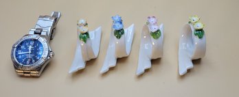 Japanese Napkin Rings. Set Of 4.     -         -           -           -          -           -       Loc:KD1