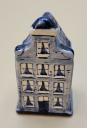 Delfts Blauw Amsterdam Canal House Salt Shaker -        -          -       Loc:KD1