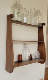 Wall Shelf With The Bottle Collection.