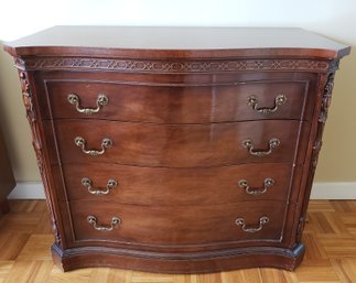 Beautiful Vintage 1950's Mahogany Chippendale Style Bureau By John Stuart