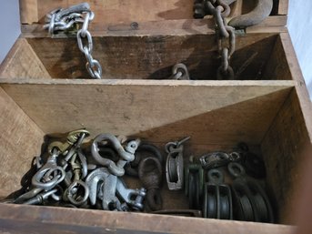 Box With Chains And Pulleys