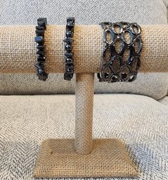 Black Magnetic Bangle Bracelets