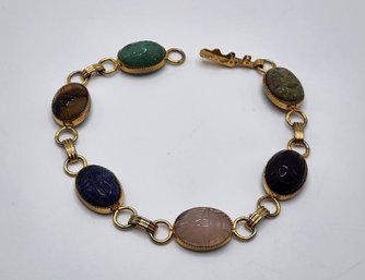 Vintage Multi-Color Stone Costume Bracelet
