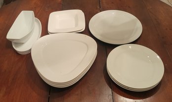 Complete White Table Ware Group.    -            -              -             -          -       - Loc:Kitcab1