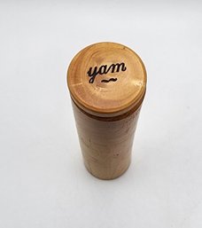 Mid Century Wooden Yarn Cylinder Holder
