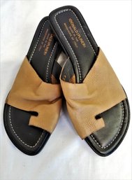 Donald J. Pliner Tan/brown  Leather Sandals Made In Italy Size 9M