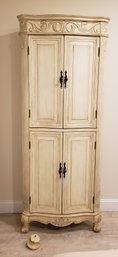 Corner Cream Colored Wardrobe Armoire