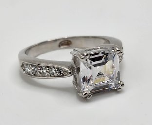 Beautiful CZ Ring In Sterling Silver
